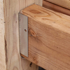 Verzinkte Zaunhalterung Reparatursatz für Holzschiene