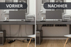 Kabelkanalentisch für Tündheit am Arbeitsplatz Kabelmanagement Kabelablage Tischhalter