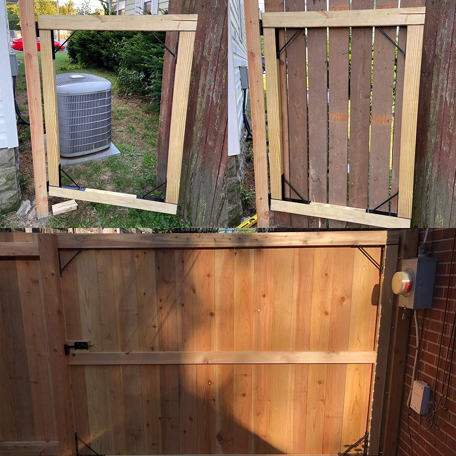 No-Sag Gate Corner Brace Bracket Kit ermöglicht es Ihnen, ein sagfreies Quadrat-Gate aufzubauen