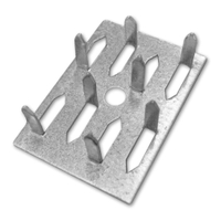 Galvanized Steel 8-Pin-Aufprallclips für Faserglasakustikplatten Traverse Nail Platte